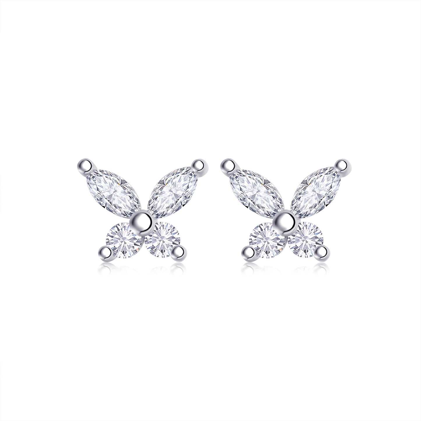 2.5mm Moissanite Earrings S925 Silver
