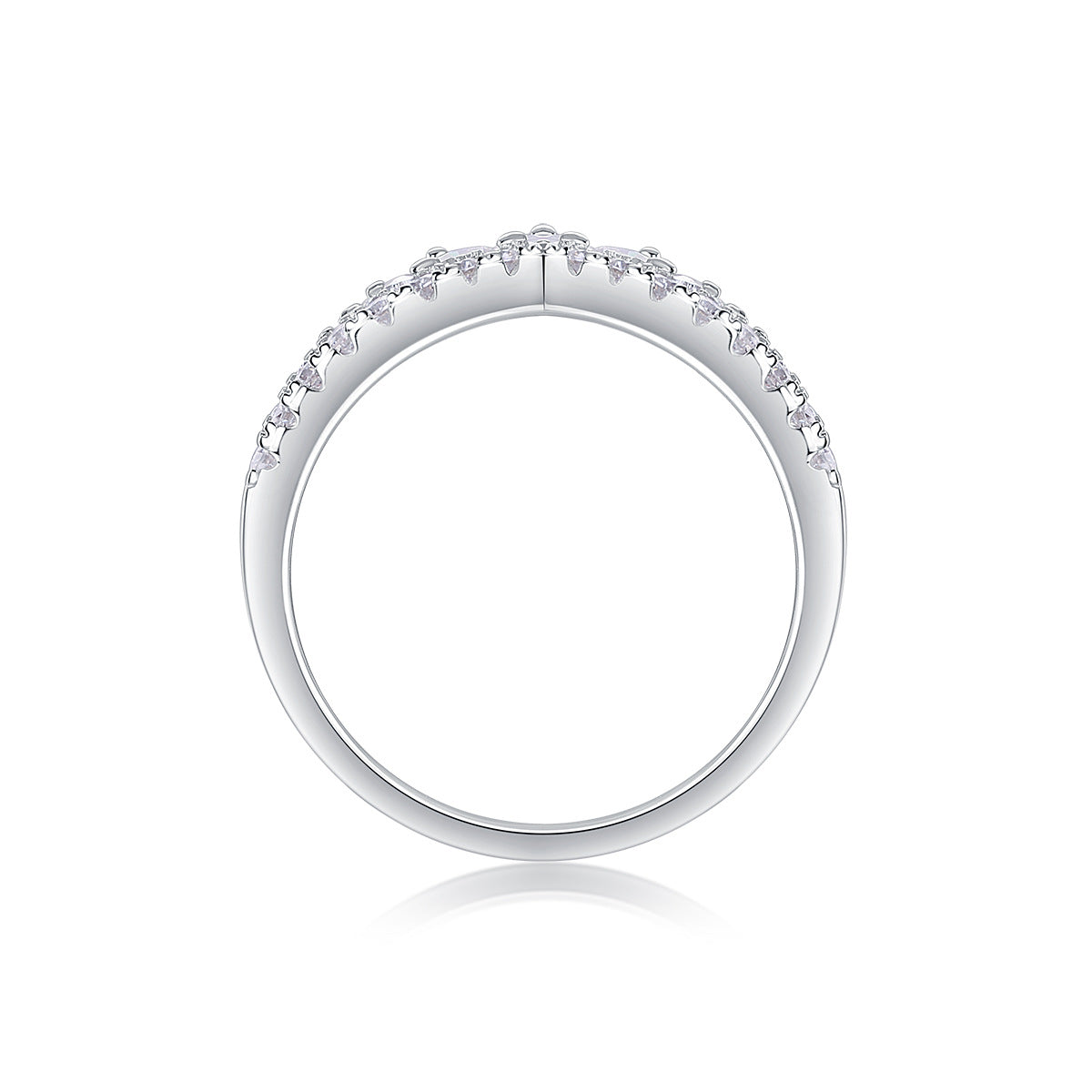 Personalized S925 silver moissanite ring