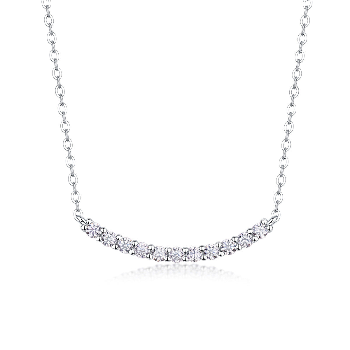 S925 silver new necklace moissanite necklace