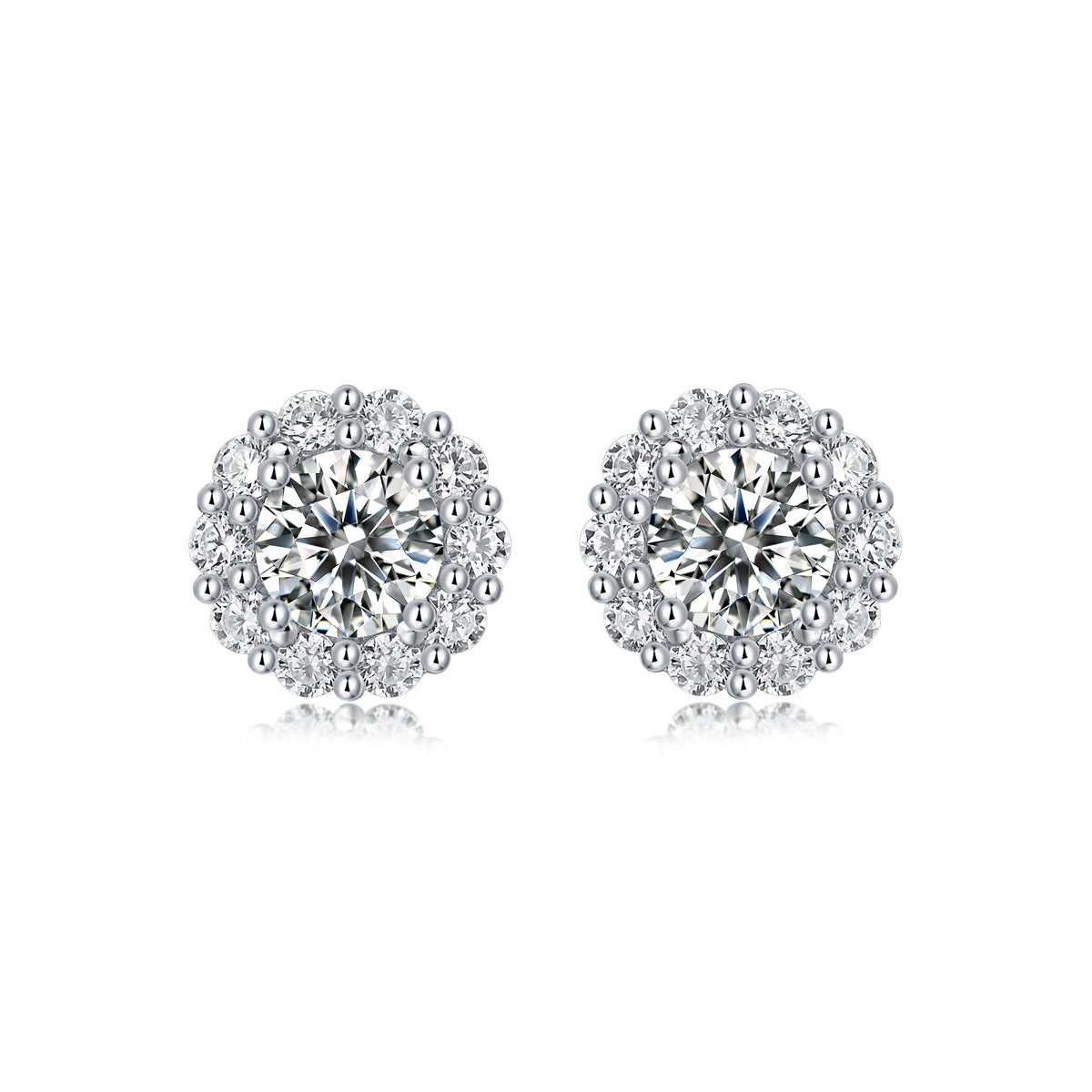 S925 silver earrings moissanite star earrings new