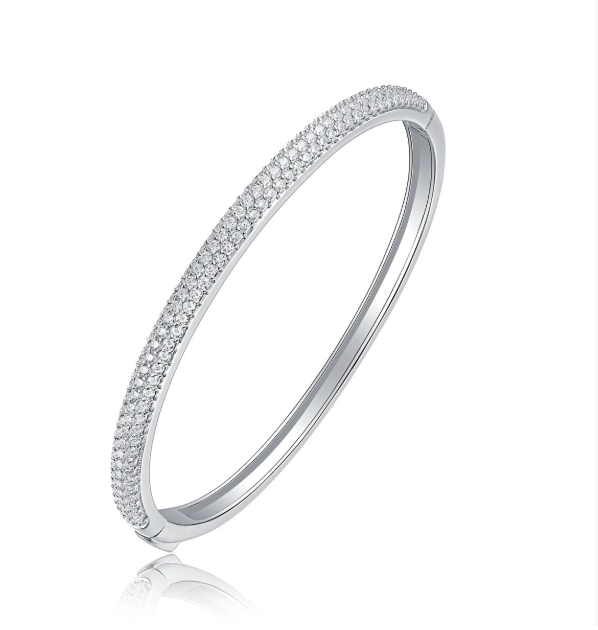 High-quality clasp bracelet non-fading 925 sterling silver women's bangle
