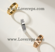 202524251 LOVE Ring Small Mondel Yellow Gold