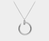 202527175 Nail Necklace White Gold, Diamonds