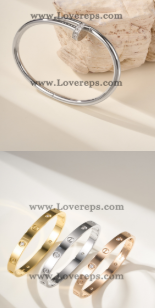 202527189 Nail Bracelet Classic Model and Classic Love Bracelet White Gold