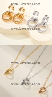 202525317 Multiwear LOVE Earrings and Love Necklace