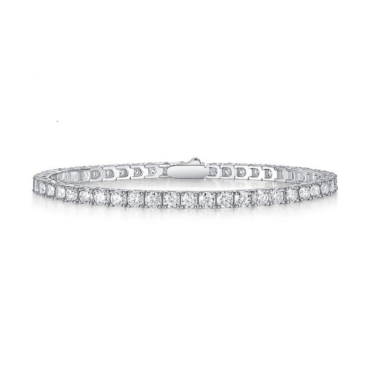 S925 silver moissanite tennis bracelet for women