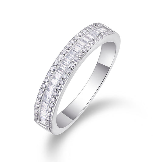 S925 silver moissanite ring