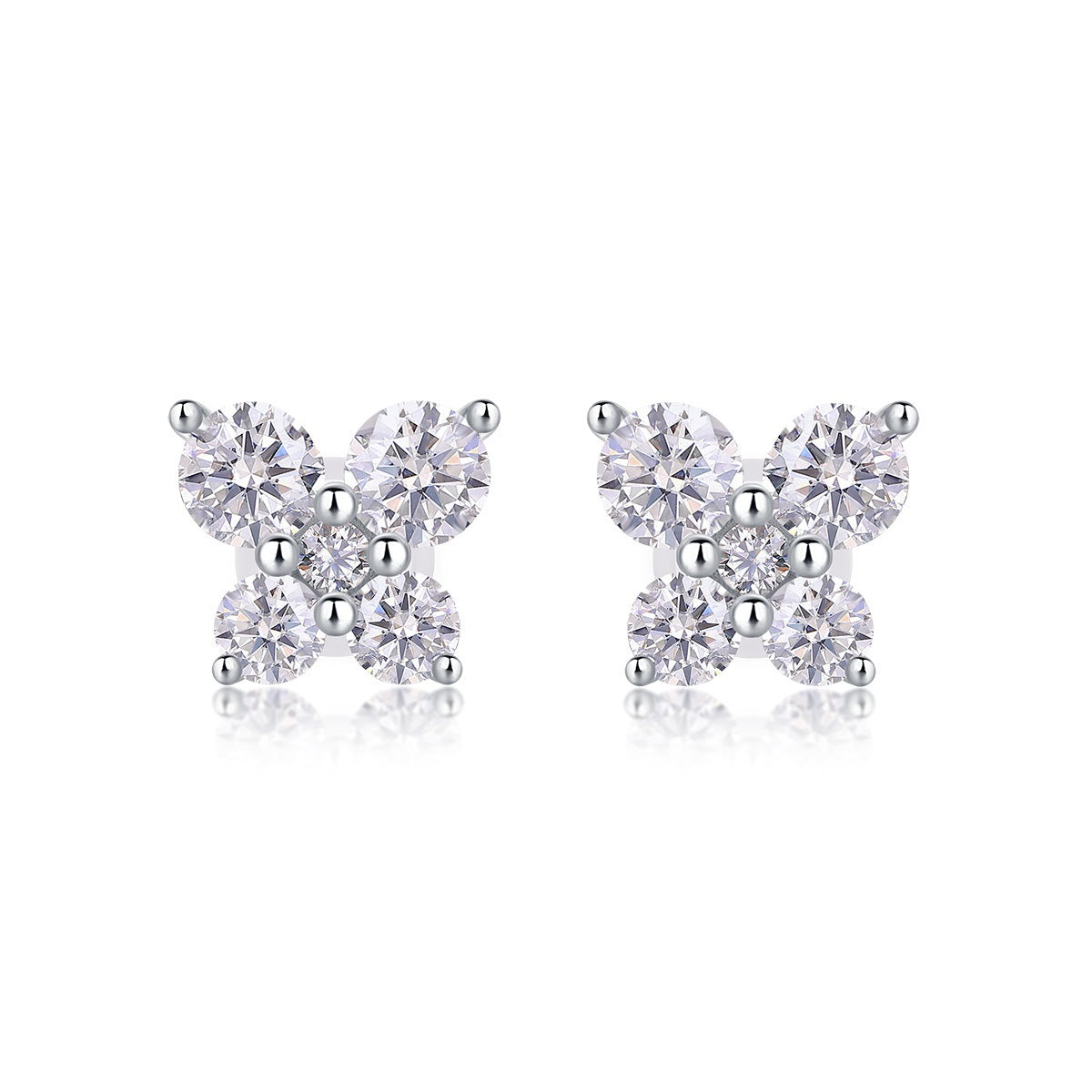 S925 silver earrings moissanite new earrings