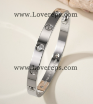 202523809 Love Bracelet with 4 Diamonds White Gold