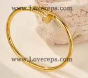202524056 Nail Bracelet Yellow Gold With Diamonds