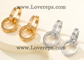 202524169 Multiwear LOVE Earrings Yellow Gold