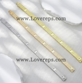 202524283 Vintage Alhambra Bracelet and Move Pave Necklace and LOVE Unlimited Bracelet and Ring