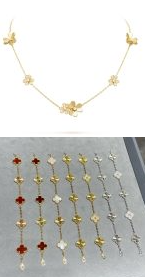 202525201 Frivole Necklace and Vintage Alhambra Bracelet