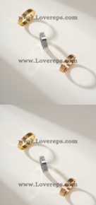 202525436 LOVE Ring Small Mondel White Gold
