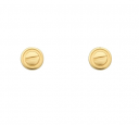 202527234 Love Screw Motifs Earring Yellow Gold